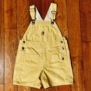 Vintage Tommy Hilfiger Girls 4T Overall Shorts Star Pattern Free Shipping - Picture 1 of 6