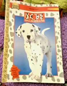 Disney's 101 DALMATIANS Sticker Fun  1990s GOLDEN BOOKS FREE SHIPPING - Picture 1 of 2
