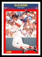 1990 Score 100 Superstars Ellis Burks #16 Boston Red Sox