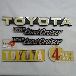 Fits Toyota Land Cruiser FJ40 1979-1984 Front and Rear Emblem Badge Set NEW - Picture 1 of 9