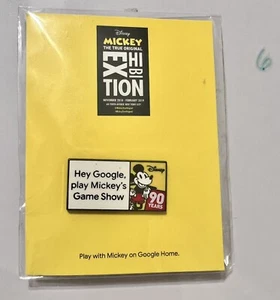 NEU Mickey Mouse Das wahre Original Ausstellungsflyer Google Pin 90 Jahre RAR - Bild 1 von 3