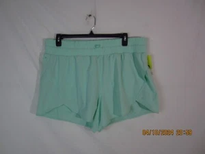 NWT All in Motion Women's High Rise Flex Shorts Mint Green Size XXL - Picture 1 of 15