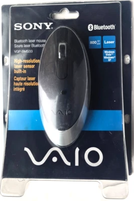 SONY VAIO Bluetooth Laser Sensor Mouse VGP-BMS33 - Image 1 of 4