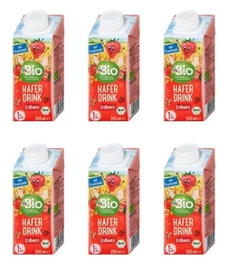 6 x 200ml | dmBio Haferdrink Erdbeere ab 1 Jahr - Bild 1 von 1