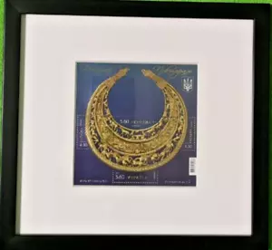 Raro Timbro Incorniciato Archeologia Pettorale Antico Re Scita Gioielli d'Oro Ucraina - Foto 1 di 18
