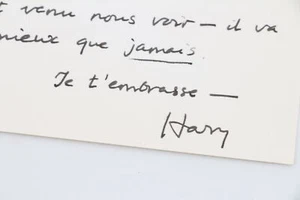 MATHEWS Bristol autographe signé adressé à son amie Claude Arthaud EO ENVOI 1976 - Picture 1 of 1