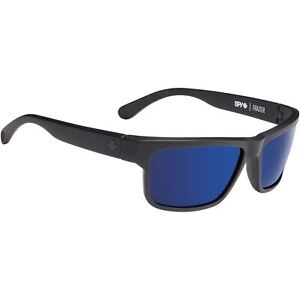 SPY Optic FRAZIER Sunglasses Polarized Soft Matte Black Dark Blue Lens 3DAY SHIP