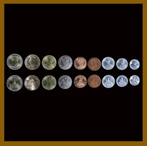 Thailand 1 2 5 10 25 50 Satang & Baht (9 Pcs Coin Set) 1996 -2017 Comm. Rama Unc - Picture 1 of 10
