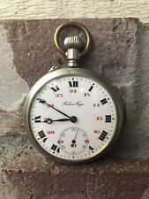 Stunning RUSSIAN Imperial PAVEL BURE ANTIQUE POCKET WATCH Size 16S Silver Color