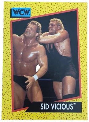 Excellent: Vintage 1991 Impel WCW Sid Vicious Trading Card - Image 1 of 2