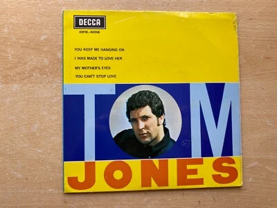 TOM JONES - 4 TRACK  EP - DECCA DFE. 4018 - MADE IN MALAYSIA - VG+ Foto 1 de 4