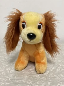 Vtg 1985 Walt Disney Classic Lady And The Tramp Plush LADY Toy Dog. 7inch. - Picture 1 of 7