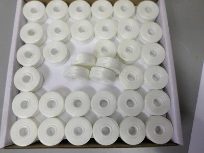 Embroidery Machine BROTHER MADEIRA PRE WOUND L BOBBINS WHITE - 10 20 50 144 288 - Image 1 of 3