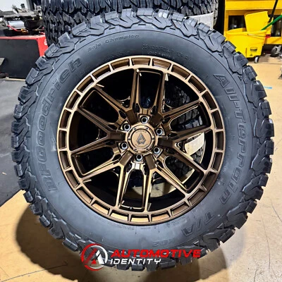20x10 Arena Battle Bronze Wheels 35" BFG KO2 Tires 8x6.5 Dodge Ram 2500 3500 - Image 1 of 4