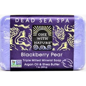 One With Nature Dead Sea Spa Soap - Blackberry Pear 7 oz Bar(S) - Picture 1 of 2