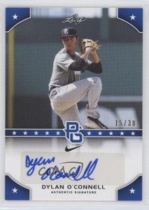 2015 Leaf Perfect Game National Showcase Blue /30 Dylan O'Connell #PG-DO1 Auto