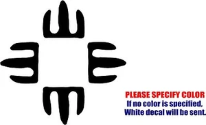 Amerikanische Ureinwohner vier Winde Aufkleber Sticker lustig Vinyl Auto Fenster Stoßstange LKW 6" - Bild 1 von 3