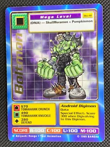 Boltmon Bo-41 Gold Name Digimon Card Bandai 1999 Non Foil - Foto 1 di 3