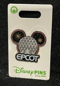 Disney Parks Mickey Mouse Ears Icon Epcot Spaceship Earth Pin - Picture 1 of 1