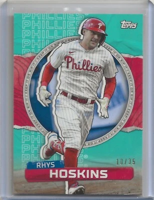 2023 Topps RIP card (Ripped/Opened) #89 Rhys Hoskins (Phillies)/40 - Image 1 of 2