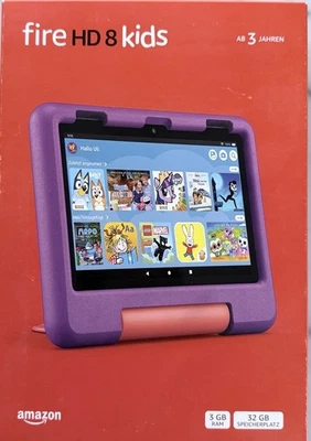 Amazon Fire HD 8 Kids (2024) Tablet für Kinder  32 GB, Violett NEU-OVP - Bild 1 von 2