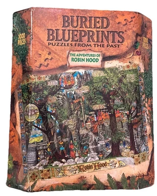 Vtg 1995 Buried Blueprints Puzzles From The Past The Adventures of Robin Hood - Image 1 of 3