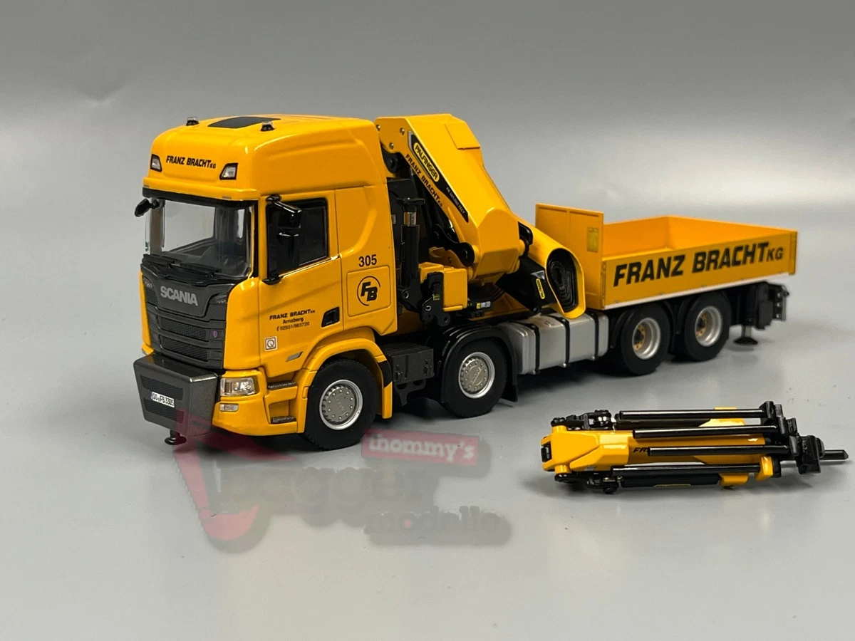 Scania R-Serie Topline 3-Achser LKW Modell 1:50 – Mit Individuellem Wunschkennzeichen – Ca. 11,5 Cm