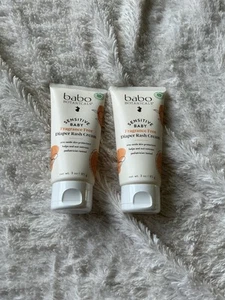 Babo Botanicals Baby Diaper Cream 3oz Fragrance Free (2 Pack) Sealed New - Picture 1 of 3