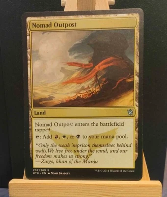 Nomad Outpost - Khans of Tarkir - Uncommon Land - NM/LP - MTG - Image 1 of 3