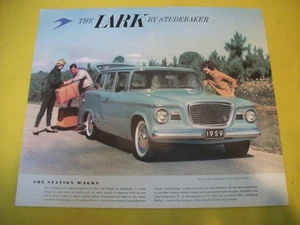 1959 Studebaker Lark Station Wagon Einzelblatt Promo - postfrisch - Bild 1 von 2