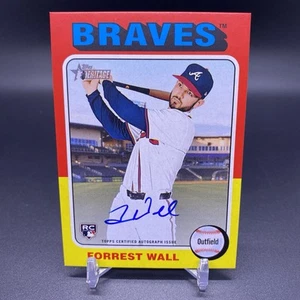 2024 Topps Heritage Forrest Wall RC Atlanta Braves Rookie Auto #ROA-FW Real One - Picture 1 of 2