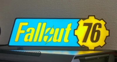 Fallout 76 Lightbox im Vault-Tec Desing Deko Lampe Lightbox - Bild 1 von 4
