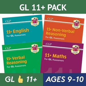 GL 11+ Practice Papers Pack Ages 9-10 English Maths VR NVR CGP with Answers NEW - Imagen 1 de 12