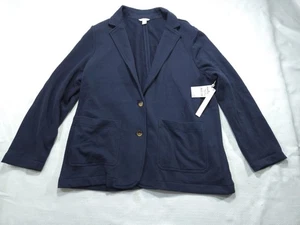 Calson Blazer Womens Plus One Extra Navy Blue Cardigan Sweater Nordstrom NWT - Picture 1 of 9