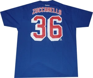 New York Rangers Mats Zuccarello Reebok Royal Blue Shirt Closeout New Tags 2XL - Picture 1 of 4