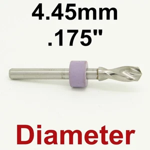 4.45mm .175" Drill Bit 1/8" Shank Solid Carbide One Piece - R/S - Picture 1 of 4