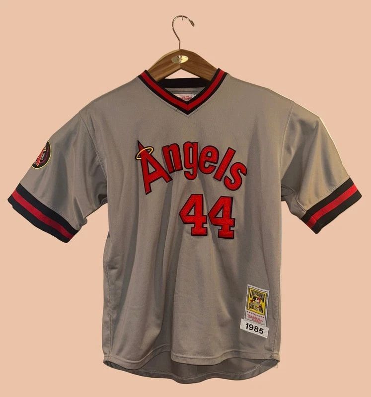 Reggie Jackson 1985 Angels Jersey Mitchell & Ness Cooperstown Gray NWOT 2XL - Image 1 of 4