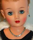 For Cissy: Sparkling Light Blue Rhinestone Jewelry Set Fits 18-22" Vintage Doll