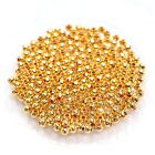 200 Copper 18k Gold Plated Spacer Beads - 3mm (dia) - Metal Beads - G000486