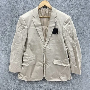 Giacca tuta J Ferrar uomo 44 XL vestibilità moderna cappotto sportivo osso shimmer beige nuova con etichetta - Foto 1 di 8