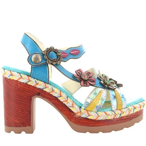 Laura Vita P25u JACAO 32 TURQUOISE women's sandals - Picture 1 of 9