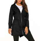 Women Waterproof Jacket Ladies Wind Raincoat Hooded Rain Forest Coat Outdoor Top