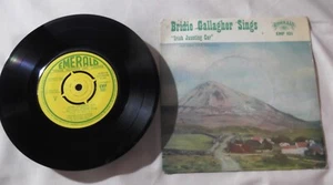 Bridie Gallagher - Sings Irish Jaunting Car 7" Vinyl Single on Emerald EMP 101 - Picture 1 of 6