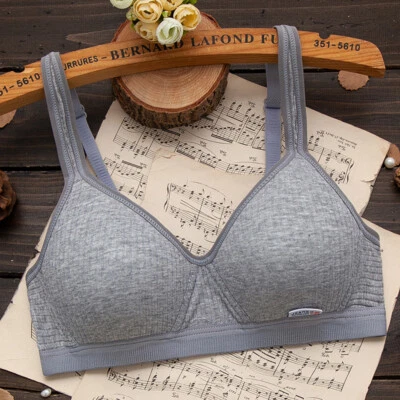 Girl Bras Thin Padded Soft Cotton Brassiere Sexy Stretch Cozy Maiden Lingerie Bh - Image 1 of 4