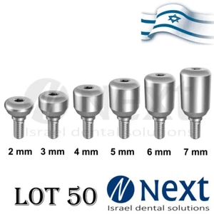 Lot x50 Healing Cap titanium 2-7mm with internal hexagon system - Picture 1 of 12