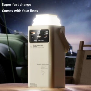 Portable Outdoor Emergency Power Banks Smartphone Backup Power 20000-80000Mah - Picture 1 of 22