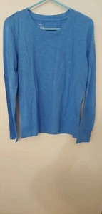 Top camicia J crew 100% cotone manica lunga blu taglia S nuova con etichetta - Foto 1 di 11