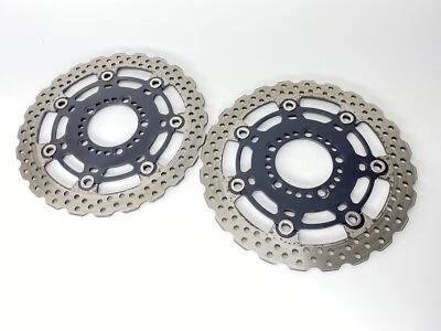 2012 KAWASAKI NINJA 650 EX650E FRONT LEFT RIGHT BRAKE ROTORS SET 41080-0161-32L - Изображение 1 из 4