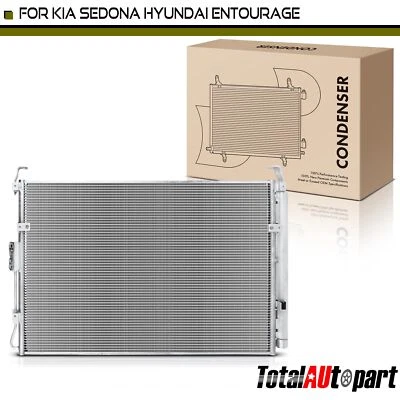 Condensador de aire acondicionado con receptor secador para Kia Sedona 3,5 L 3,8 L Hyundai Entourage Foto 1 de 4