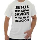 T-shirt à manches courtes adulte à manches courtes Jesus Is My Savior Lord Christian God cadeau